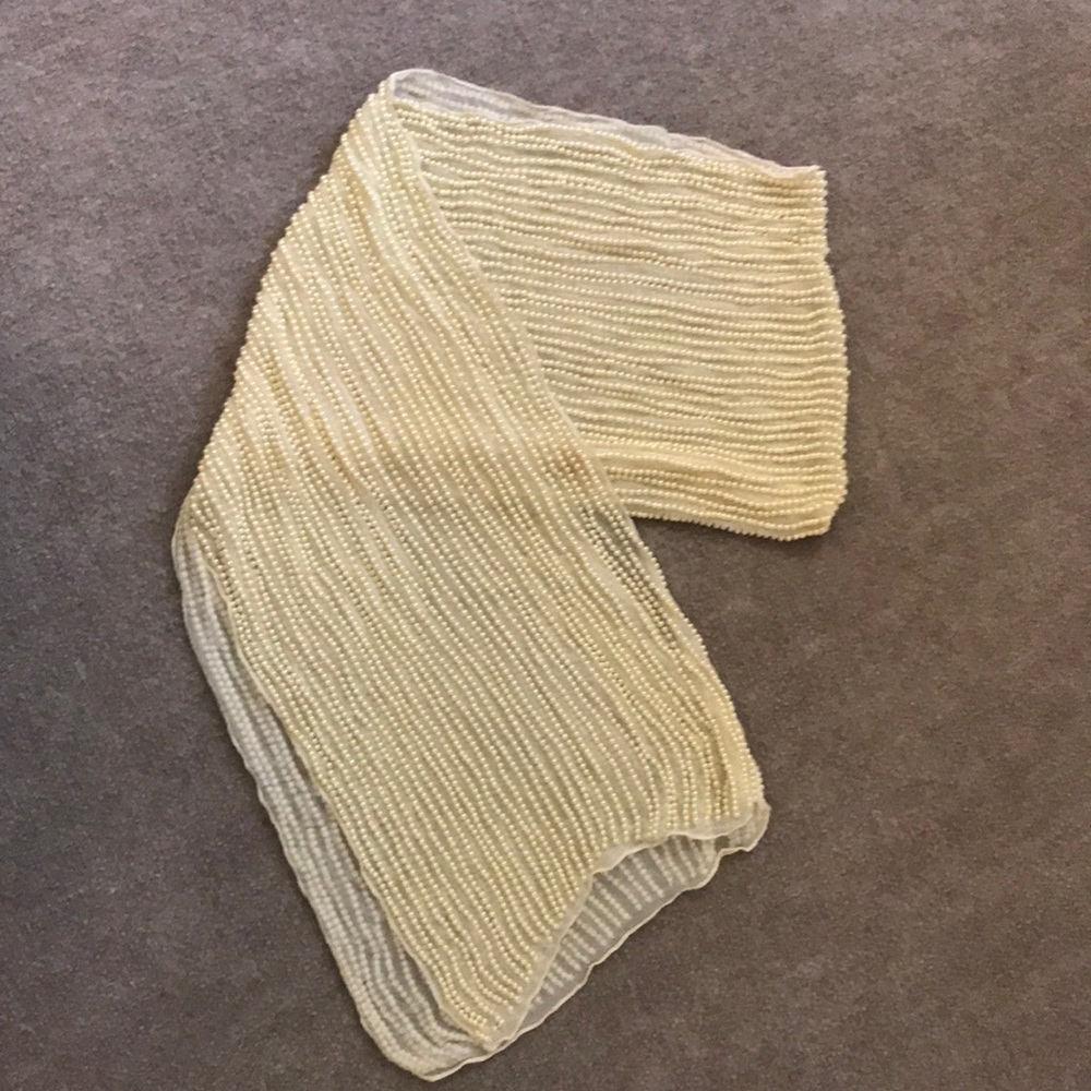 Pearl beaded shawl